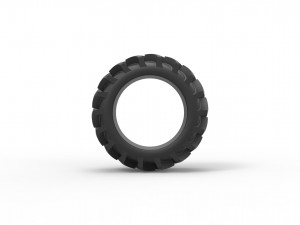 Offroad tire 17 scale 1 to 25 3D Baskı Modeli