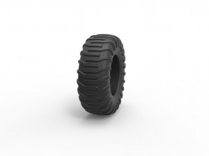 Offroad tire 18 scale 1 to 25 3D Принт Модель