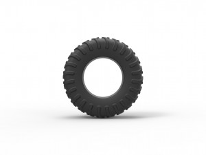 Offroad tire 18 scale 1 to 25 3D Принт Модель