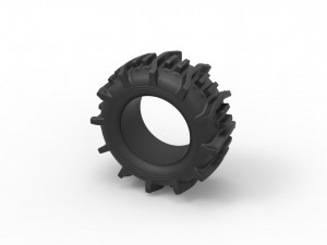 Offroad tire 19 scale 1 to 25 3D-Druckmodell