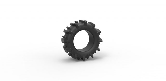 Offroad tire 20 scale 1 to 25 3D 프린트 모델 .c4d .max .obj .3ds .fbx .stl .blend 