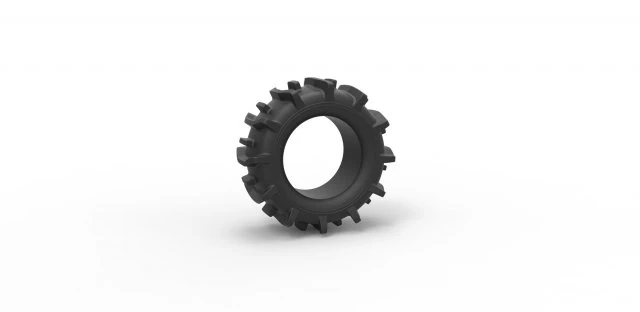 Offroad tire 20 scale 1 to 25 3D Print Model .c4d .max .obj .3ds .fbx .stl .blend 
