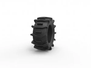 Offroad tire 20 scale 1 to 25 3D Print Model