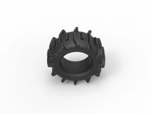 Offroad tire 20 scale 1 to 25 3D Print Model