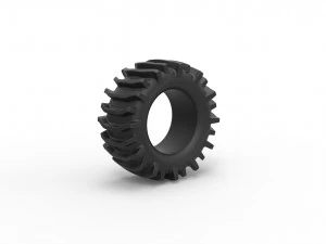 Offroad tire 21 scale 1 to 25 3D Print Model
