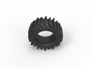Offroad tire 21 scale 1 to 25 Model do druku 3D