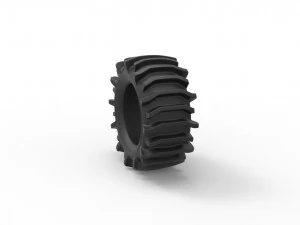 Offroad tire 21 scale 1 to 25 3D Print Model