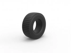 Offroad tire 22 scale 1 to 25 3D Print Model
