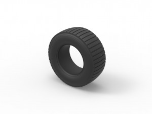 Offroad tire 22 scale 1 to 25 3D Druckmodell