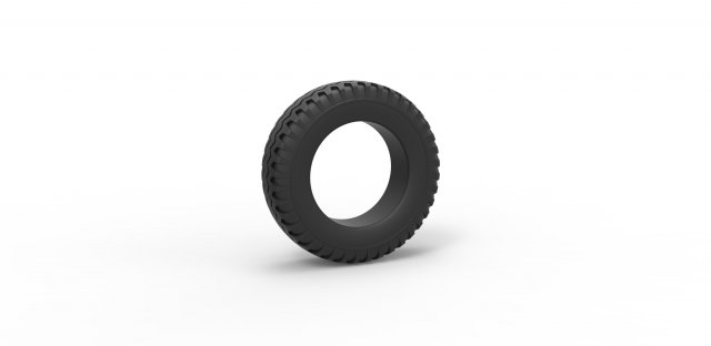 Offroad tire 23 scale 1 to 10 Model do druku 3D .c4d .max .obj .3ds .fbx .stl .blend