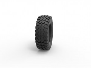 Offroad tire 24 scale 1 to 10 3D printmodel