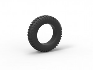 Military tire scale 1 to 10 3Dプリントモデル