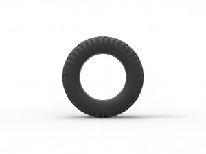 Military tire scale 1 to 10 3Dプリントモデル