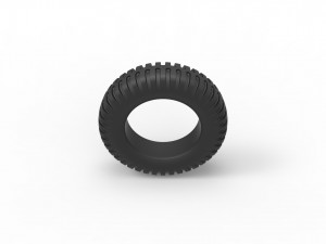 Military tire scale 1 to 10 3Dプリントモデル