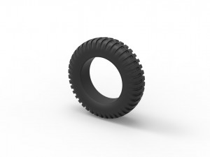 Military tire scale 1 to 10 3Dプリントモデル