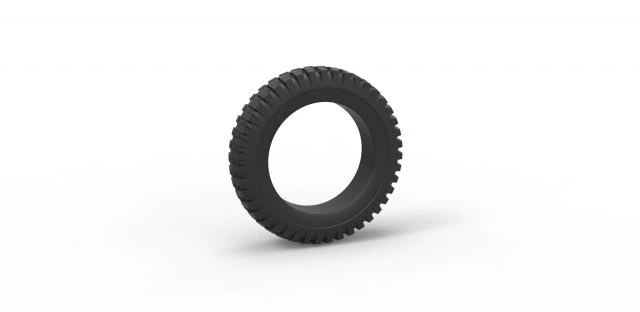 Military tire 2 scale 1 to 10 3D Print Model .c4d .max .obj .3ds .fbx .stl .blend 