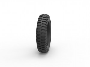 Military tire 2 scale 1 to 10 3D प्रिंट मॉडल