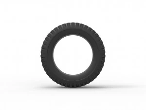 Military tire 2 scale 1 to 10 3D Print Model
