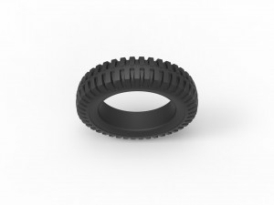 Military tire 2 scale 1 to 10 3D प्रिंट मॉडल