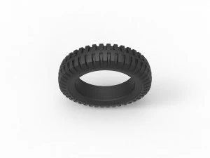 Military tire 2 scale 1 to 10 3D Print Model