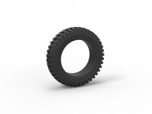 Military tire 3 scale 1 to 10 3D प्रिंट मॉडल