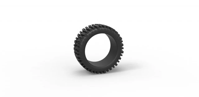 Low profile tire for lifted trucks scale 1 to 10 3D Print Model .c4d .max .obj .3ds .fbx .stl .blend 