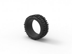 Low profile tire for lifted trucks scale 1 to 10 3D-Druckmodell