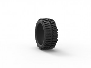Low profile tire for lifted trucks scale 1 to 10 3D-Druckmodell