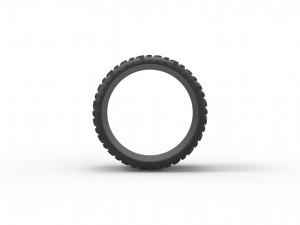 Low profile tire 2 for lifted trucks scale 1 to 10 3D-Druckmodell