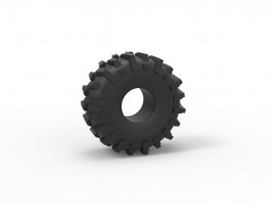 Offroad tire 25 scale 1 to 10 3D Принт Модель