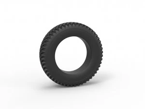 Military tire 4 scale 1 to 10 3D Print Model