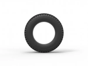 Military tire 4 scale 1 to 10 3D Print Model