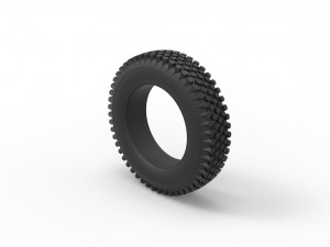 Military tire 4 scale 1 to 10 3D 打印模型