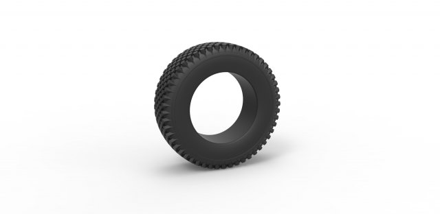 Offroad tire 26 scale 1 to 10 3D Print Model .c4d .max .obj .3ds .fbx .stl .blend 