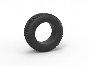 Pneu offroad 26 escala de 1 a 10 Modelo de Impressão 3D