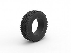 Offroad tire 26 scale 1 to 10 3D Print Model