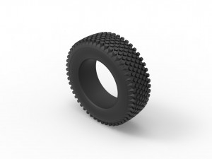 Offroad tire 26 scale 1 to 10 3D Print Model