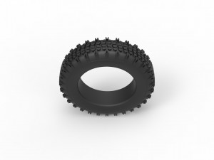 Offroad tire 27 scale 1 to 10 3D Print Model