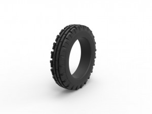 Tractor front tire scale 1 to 10 3D 프린트 모델