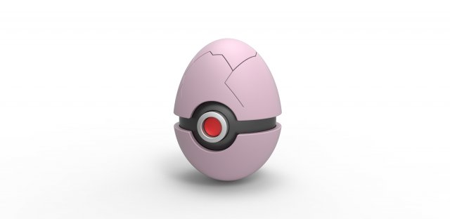 Exeggcute orb 3D Baskı Modeli .c4d .max .obj .3ds .fbx .stl .blend 