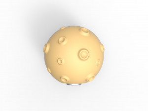 Moon shape orb 3D Print Model