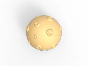Moon shape orb 3D Print Model
