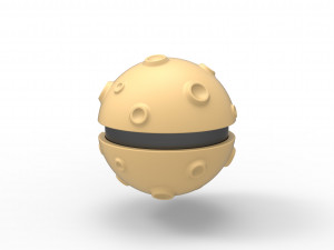 Moon shape orb 3D Print Model