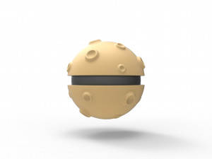 Moon shape orb 3D Print Model