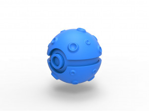 Moon shape orb 3D Print Model