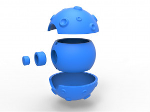 Moon shape orb 3D Print Model
