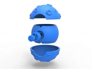 Moon shape orb 3D Print Model