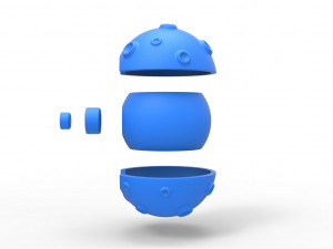 Moon shape orb 3D Print Model