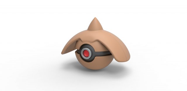 Hitmontop orb 3D 打印模型 .c4d .max .obj .3ds .fbx .stl .blend 