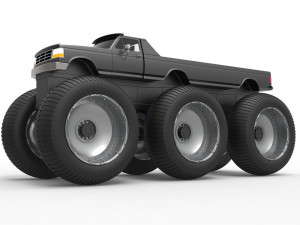 Monster Truck 6x6 concept Modèle 3D